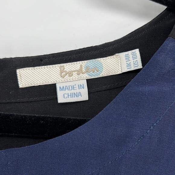 Boden Color Blocked Blouse - Blue/Black - 10 - Picture 3 of 6